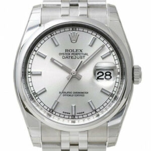 Rolex Datejust 36 Silver Index Dial Jubilee Bracelet Mens Watch 116200 / None