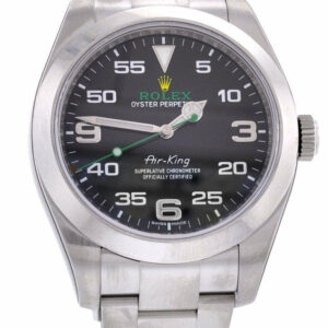 Rolex Air King Black Dial Stainless Steel Mens Watch 116900