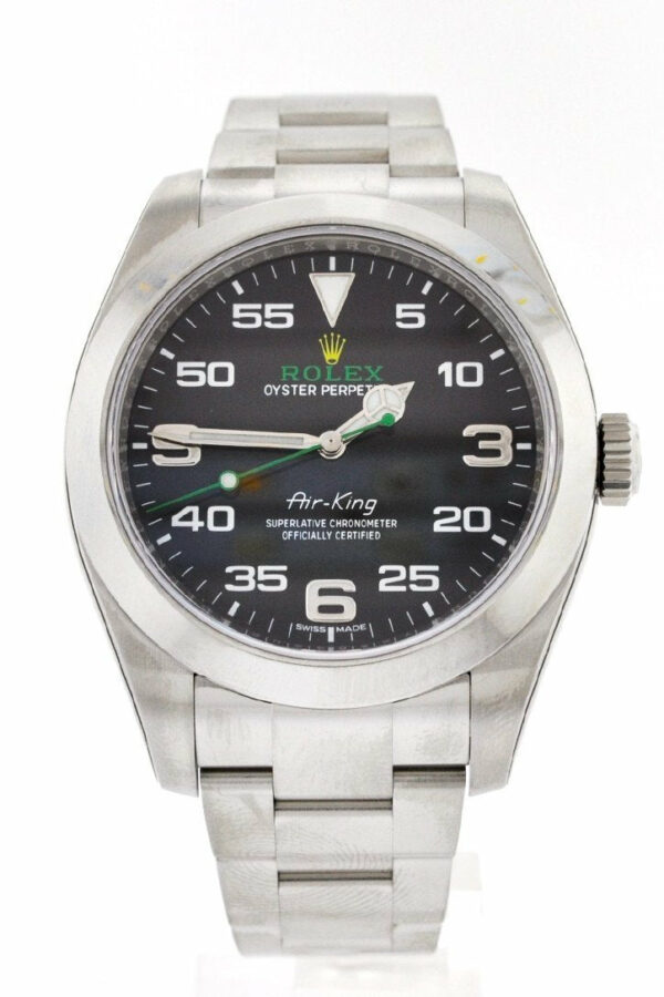 Rolex Air King Black Dial Stainless Steel Mens Watch 116900