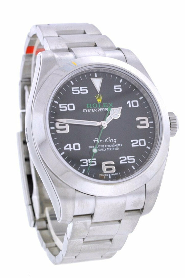 Rolex Air King Black Dial Stainless Steel Mens Watch 116900