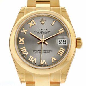 Rolex Datejust 31 Steel Roman Dial 18K Yellow Gold Ladies Watch 178248 / None