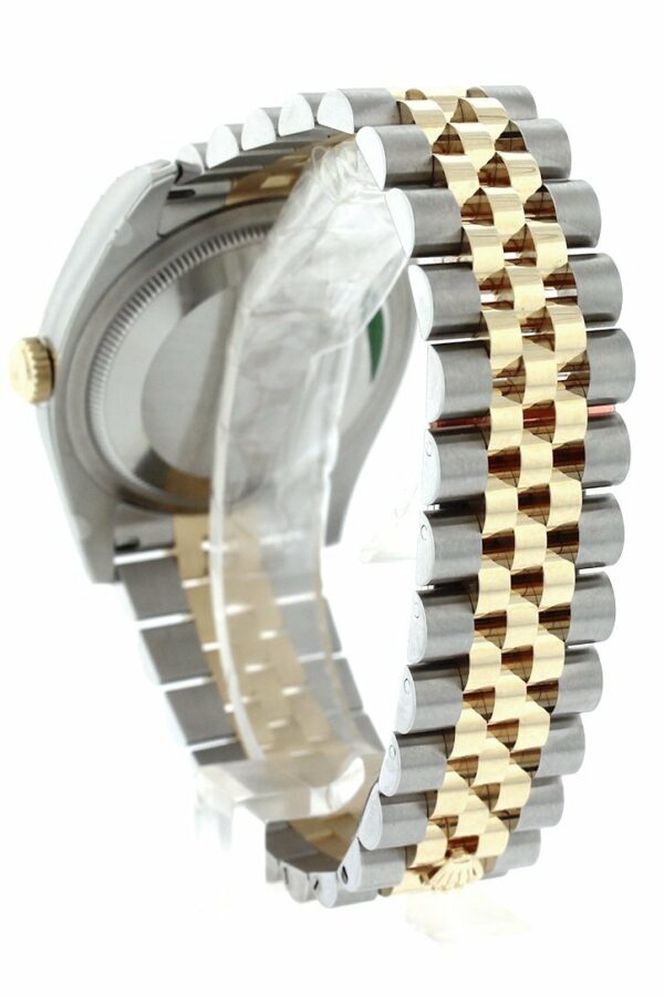 Rolex Datejust 36 White Set With Diamonds Dial 18K Gold Diamond Bezel Jubilee Ladies Watch 116243