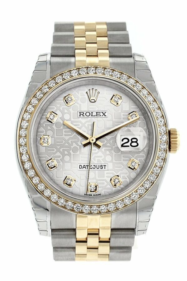 Rolex Datejust 36 Silver Jubilee Design Set With Diamonds Dial 18K White Gold Diamond Bezel Ladies