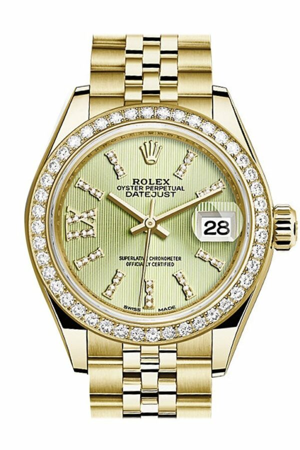 Rolex Datejust 28 Linden Large Roman Diamond Dial Bezel Jubilee Ladies Watch 279138Rbr / None