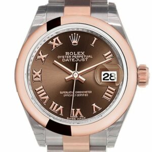 Rolex Datejust 28 Chocolate Roman Dial Ladies Watch 279161