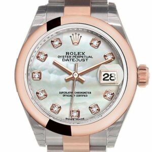 Rolex Datejust 28 Mother Of Pearl Diamond Dial Ladies Watch 279161