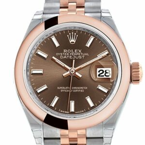 Rolex Datejust 28 Chocolate Dial Jubilee Ladies Watch 279161