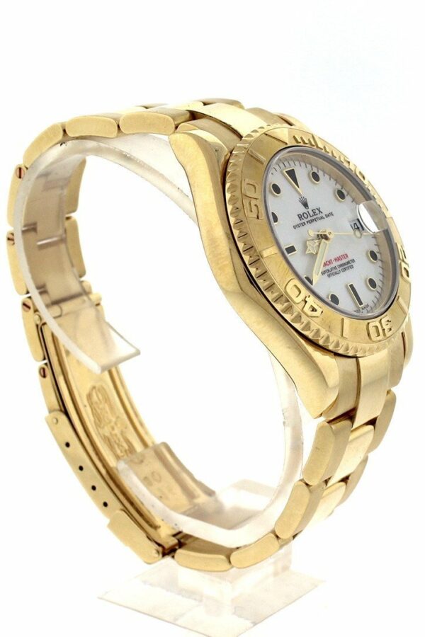 Rolex Yacht-Master White Dial Steel 18K Yellow Gold Ladies Watch 169628 Pre-Owned-Watches