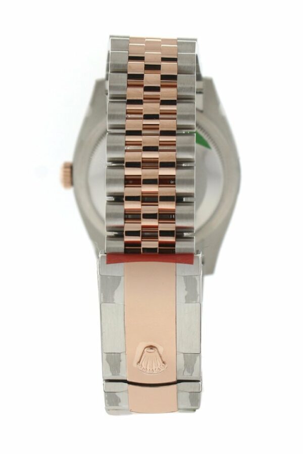 Rolex Datejust 36 Chocolate Jubilee Design Set With Diamonds Dial Diamond Bezel Rose Gold Two Tone