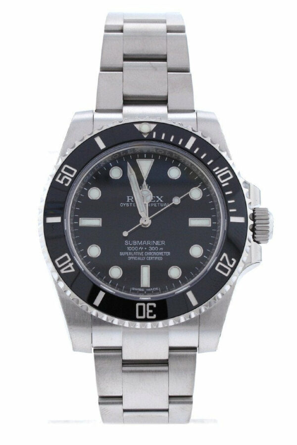 Rolex Submariner No Date Black Dial Steel Mens Watch 114060