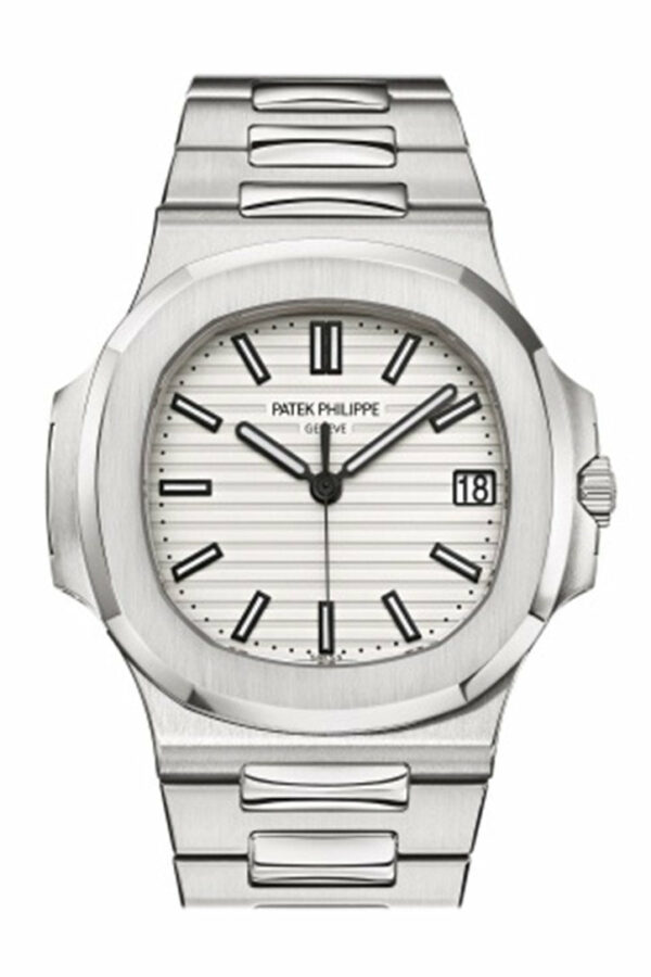 Patek Philippe Nautilus Gold White Dial Mens Watch 5711/1A-011