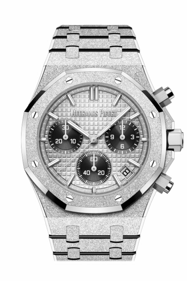 Audemars Piguet Royal Oak 41 Grey dial Hammered 18-carat white gold Watch 26240BC.GG.1324BC.01