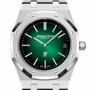 Audemars Piguet Royal Oak 39 Smoked Green dial 950 platinum Watch 16202PT.OO.1240PT.01