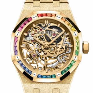 Audemars Piguet Royal Oak 37 Yellow gold-toned openworked dial Hammered 18-carat yellow gold Watch 15468BA.YG.1259BA.01