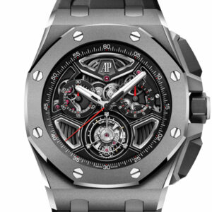 Audemars Piguet Royal Oak Offshore 43 Black inner bezel, openworked dial Black rubber strap Watch 26622TI.GG.D002CA.01