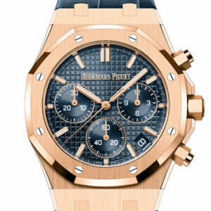 Audemars Piguet Royal Oak Blue Dial Pink Gold Watch 26240OR.OO.D315CR.02