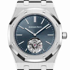 Audemars Piguet Royal Oak Flying Tourbillion Extra Thin Stainless Steel Blue Dial Watch 26670ST.OO.1240ST.02