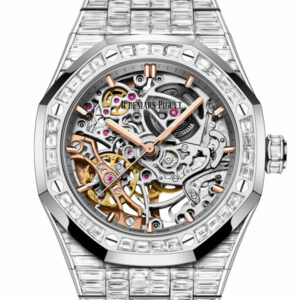 Audemars Piguet Royal Oak Frosted Gold Double Balance Wheel Openworked White Gold Watch 15469BC.ZZ.1260BC.01