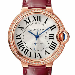 Cartier Ballon Bleu 36mm Diamond Bezel Rose Gold WJBB0034