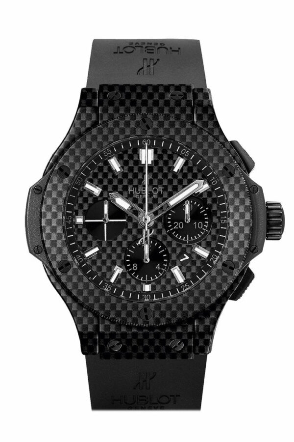 Hublot Big Bang Black Carbon Fiber Dial 44Mm Automatic Chronograph Mens Watch 301.qx.1724.rx