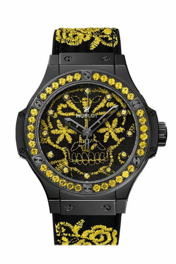 Hublot Big Bang 41Mm Broderie Sugar Skull Fluo Sunflower Watch 343.cy.6590.nr.1211 Black / None