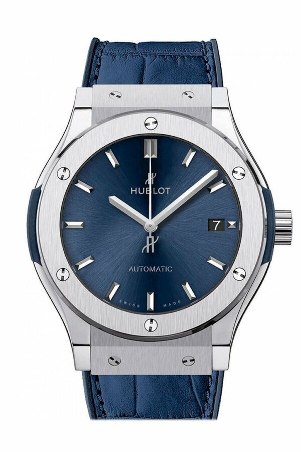 Hublot Classic Fusion Blue Sunray Dial Titanium Automatic 45Mm Mens Watch 511.nx.7170.lr