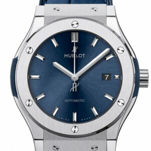 Hublot Classic Fusion Automatic Blue Sunray Dial Titanium 42Mm Mens Watch 542.nx.7170.lr