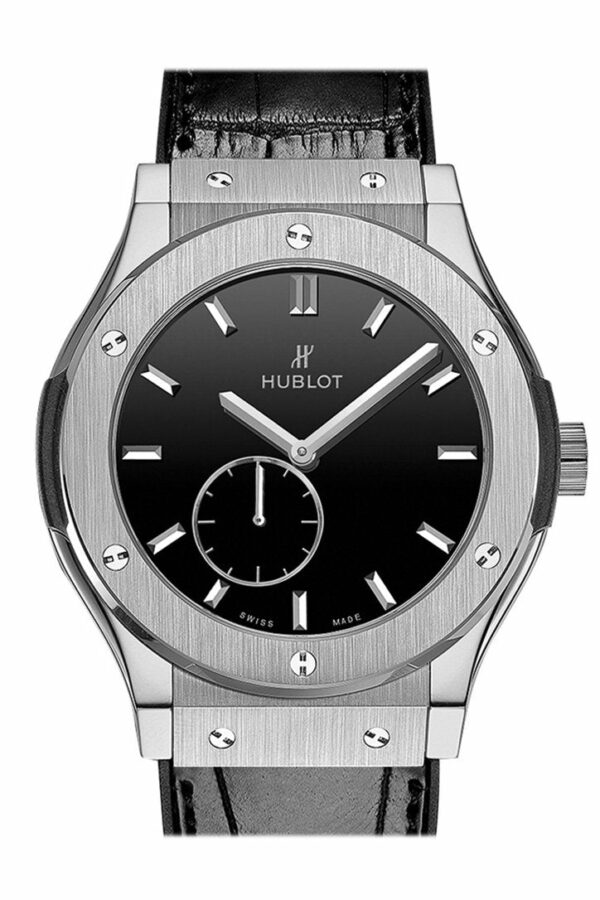 Hublot Classic Fusion Black Dial Titanium Mens Watch 515.nx.1270.lr