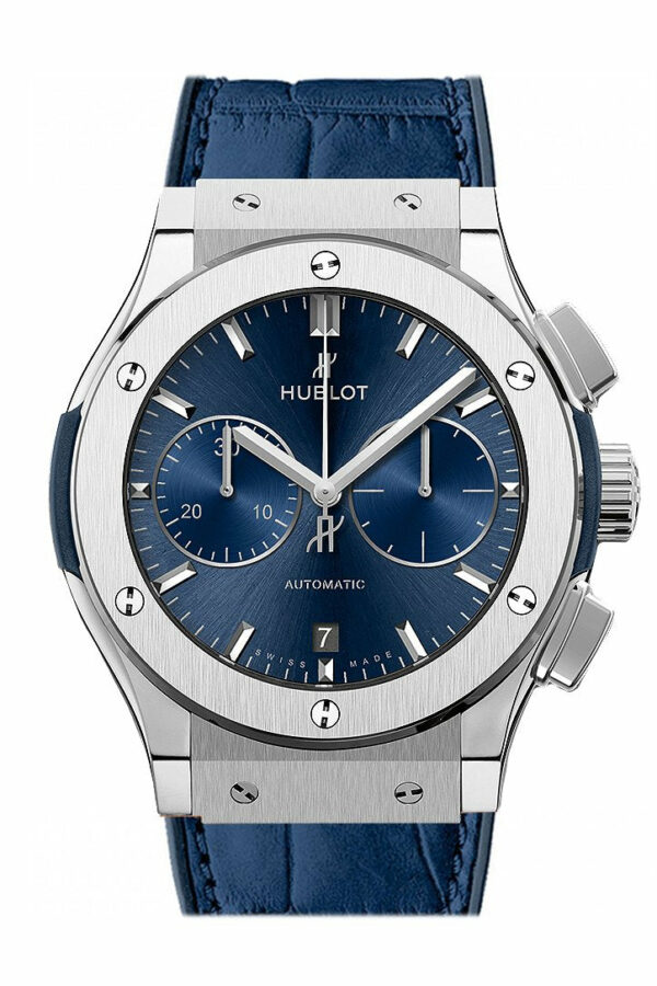 Hublot Classic Fusion Blue Sunray Dial Titanium Automatic Mens Watch 521.nx.7170.lr