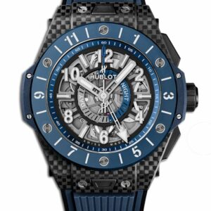 Hublot Big Bang Unico Gmt Carbon Blue Ceramic Mens Watch 471.ql.7127.rx