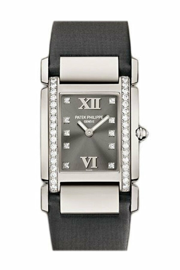 Patek Philippe Twenty Four Medium Eternal Gray Dial 18 Carat White Gold Ladies Watch 4920G-001