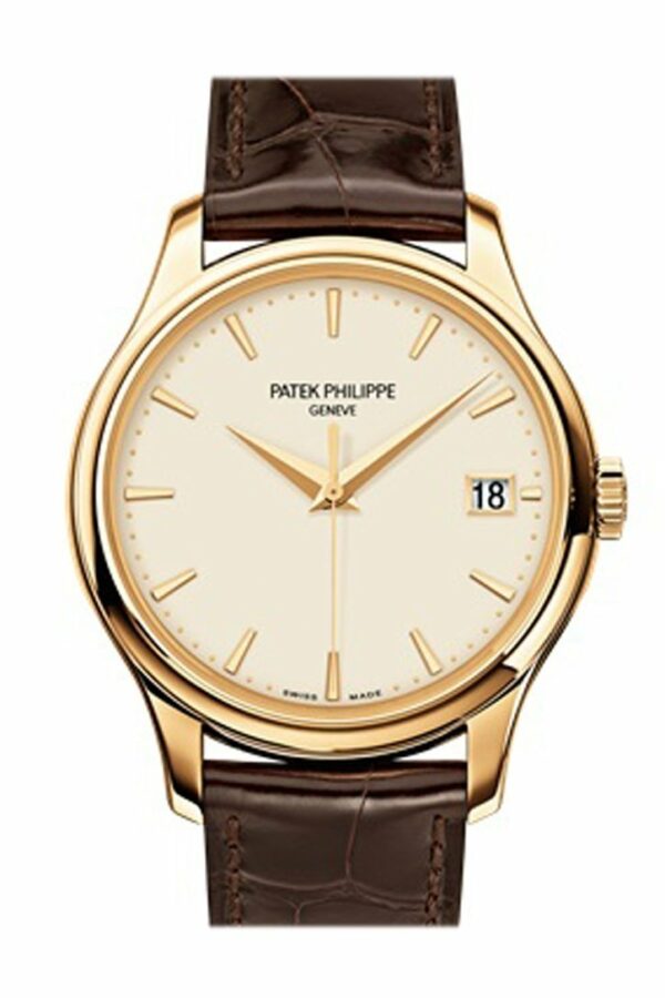 Patek Philippe Calatrava Ivory Dial 18Kt Yellow Gold 39Mm Mens Watch 5227J-001