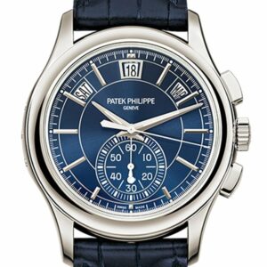 Patek Philippe Complications Blue Dial Annual Calendar Platinum Mens Watch 5905P-001