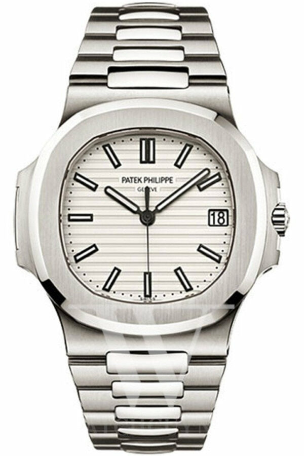 Patek Philippe Nautilus Gold White Dial Mens Watch 5711/1A-011