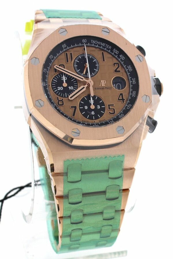 Audemars Piguet Royal Oak Offshore Chronograph Pink Gold Dial 18Kt Mens Watch 26470Or.oo.1000Or.01