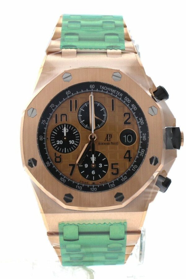 Audemars Piguet Royal Oak Offshore Chronograph Pink Gold Dial 18Kt Mens Watch 26470Or.oo.1000Or.01