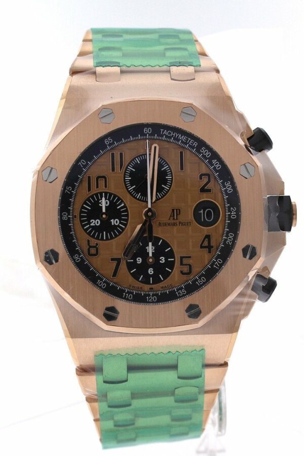 Audemars Piguet Royal Oak Offshore Chronograph Pink Gold Dial 18Kt Mens Watch 26470Or.oo.1000Or.01