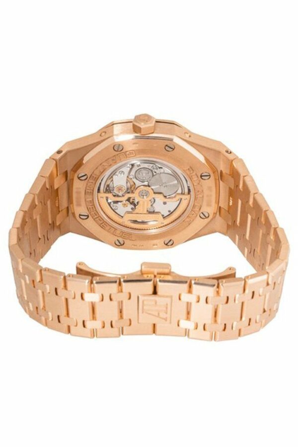 Audemars Piguet Royal Oak Prepetual Calendar Silver Dial Automatic 18 Carat Pink Gold Watch