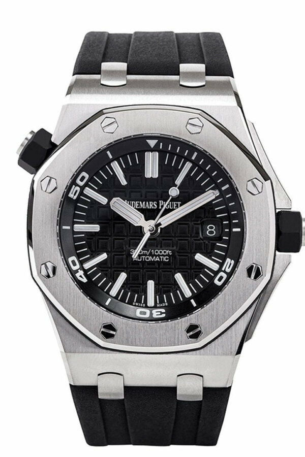 Audemars Piguet Royal Oak Offshore Diver Black Dial Rubber Mens Watch 15710St.oo.a002Ca.01