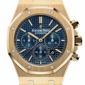 Audemars Piguet Royal Oak Blue Dial 18Ct Yellow Gold Mens Watch 26320Ba.oo.1220Ba.02 / None