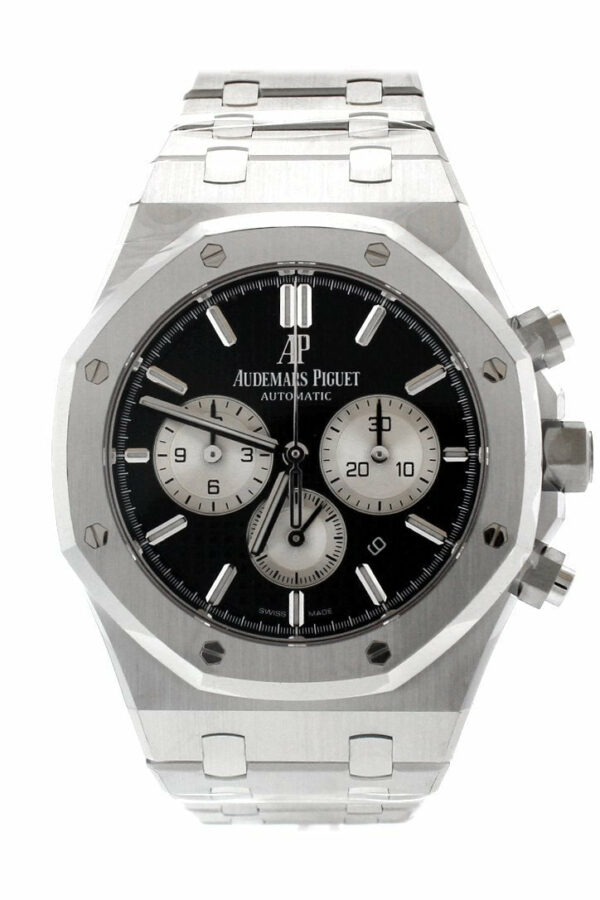 Audemars Piguet Royal Oak 41Mm Black Dial Stainless Steel Bracelet Mens Watch 26331St.oo.1220St.02