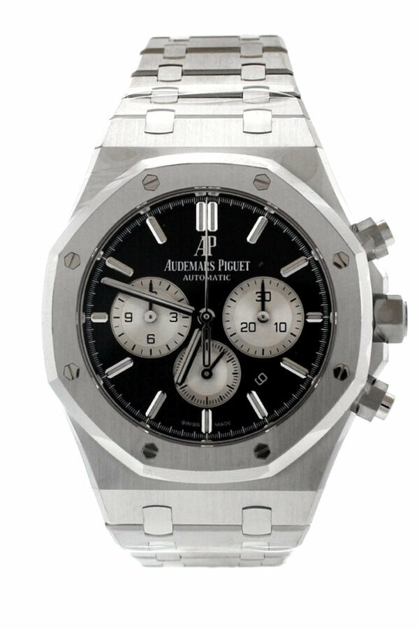 Audemars Piguet Royal Oak 41Mm Black Dial Stainless Steel Bracelet Mens Watch 26331St.oo.1220St.02