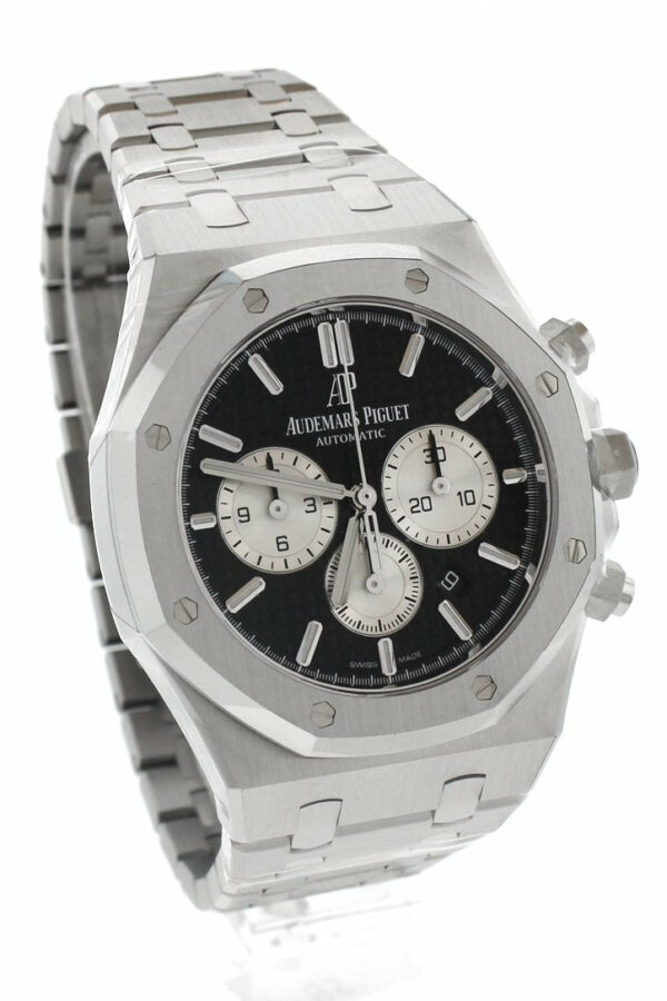 Audemars Piguet Royal Oak 41Mm Black Dial Stainless Steel Bracelet Mens Watch 26331St.oo.1220St.02