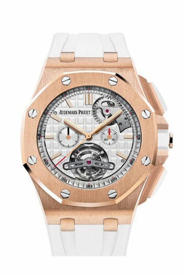 Audemars Piguet Royal Oak Offshore Tourbillon Silver Dial Automatic Mens Watch 26540Or.oo.a010Ca.01