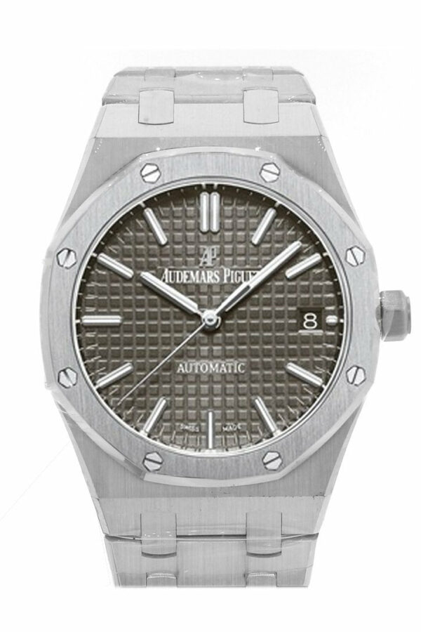 Audemars Piguet Royal Oak 37Mm Grey Ruthenium Dial Automatic Watch 15450St.oo.1256St.02