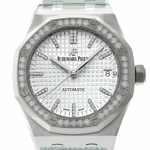 Audemars Piguet Royal Oak 37Mm Rhodium-Toned Diamond Dial Titanium 15453Ip.zz.1256Ip.01 Rhodium