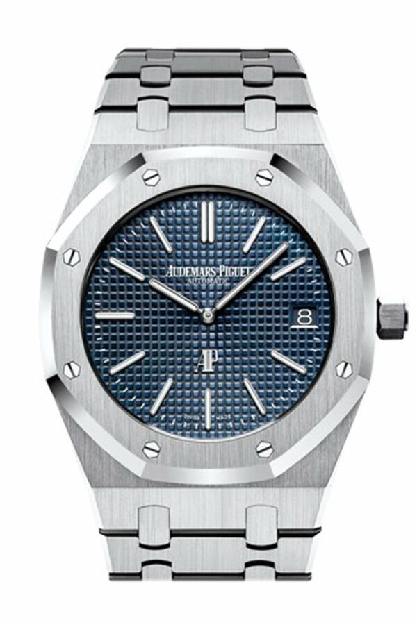 Audemars Piguet Royal Oak 39Mm Blue Dial Extra-Thin Stainless Steel Watch 15202St.oo.1240St.01