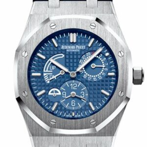 Audemars Piguet Royal Oak 39Mm Blue Dial Dual Time Automatic Stainless Steel Mens Watch