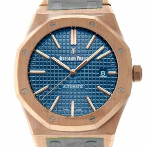 Audemars Piguet Royal Oak 41Mm Blue Dial Pink Gold Watche 15400Or.oo.1220Or.03 Watch