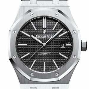 Audemars Piguet Royal Oak 41Mm Black Dial Stainless Steel Bracelet Mens Watch 15400St.oo.1220St.01